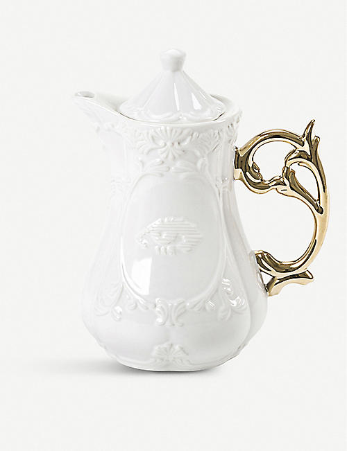 SELETTI: I-Wares Gold porcelain teapot 23cm