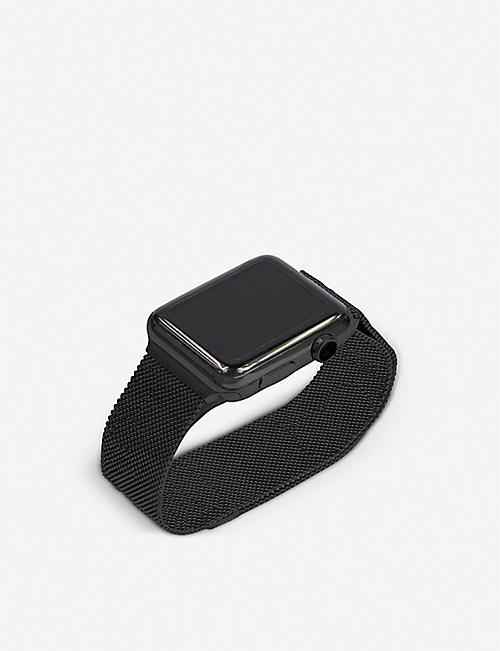 MINTAPPLE: Apple Watch Space Black milanese loop strap 38mm/40mm/41mm