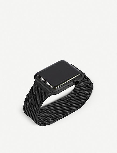 MINTAPPLE: Apple Watch Space Black milanese loop strap 42mm/44mm/45mm