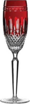 WATERFORD Clarendon ruby champagne flutes set of two