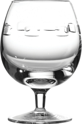 JOHN ROCHA @ WATERFORD Geo pair of crystal brandy glasses