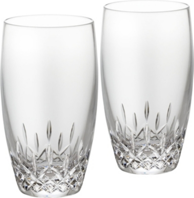 WATERFORD Lismore Essence pair of crystal highball tumblers