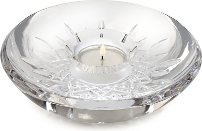 WATERFORD Lismore Essence crystal votive and candle