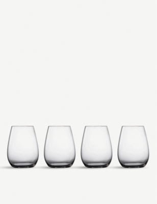 MARQUIS: Marquis Moments stemless wine glasses set of four