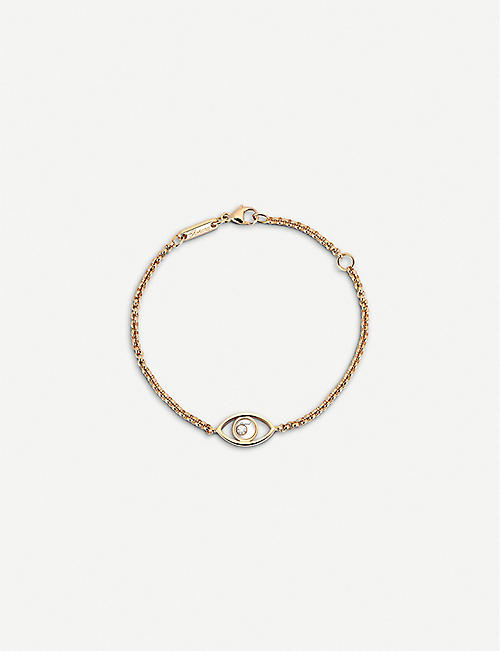 CHOPARD: Happy Diamonds Icons 18ct rose-gold and diamond bracelet