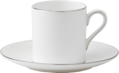 VERA WANG @ WEDGWOOD Blanc sur Blanc coffee saucer