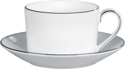 VERA WANG @ WEDGWOOD Blanc sur Blanc tea saucer