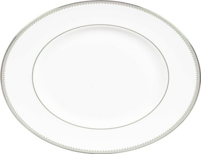 VERA WANG @ WEDGWOOD Grosgrain oval dish 36cm