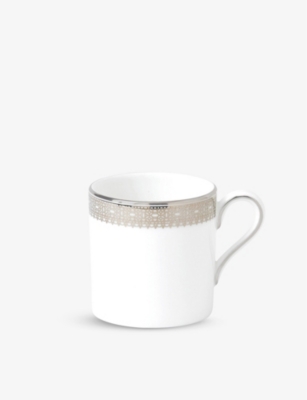VERA WANG @ WEDGWOOD Lace Platinum bond coffee cup