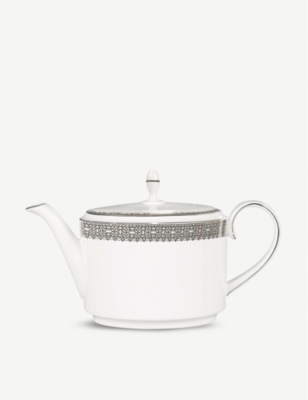VERA WANG @ WEDGWOOD: Lace Platinum teapot 13cm