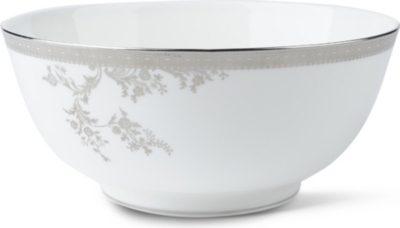 VERA WANG @ WEDGWOOD: Lace Platinum bowl 25cm