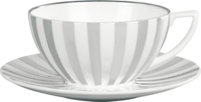 JASPER CONRAN @ WEDGWOOD Platinum Striped teacup