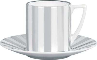 JASPER CONRAN @ WEDGWOOD Platinum Striped espresso cup