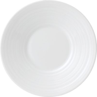 JASPER CONRAN @ WEDGWOOD Espresso embossed strata saucer