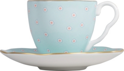 WEDGWOOD Polka Dot Tea Story coffee cup and saucer