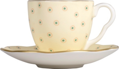WEDGWOOD Polka Dot Tea Story coffee cup and saucer
