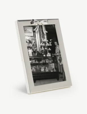 VERA WANG @ WEDGWOOD Vera Wang Gifts silverplate bow photo frame 4