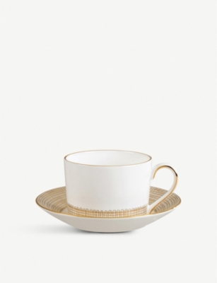 VERA WANG @ WEDGWOOD Gilded Weave teacup
