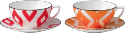 JASPER CONRAN @ WEDGWOOD Kilim teacup and saucer pair