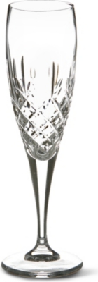 ROYAL DOULTON Dorchester crystal champagne flutes, set of 6