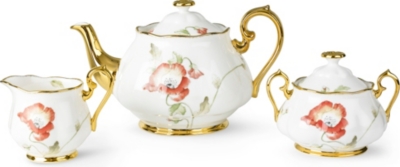 ROYAL ALBERT 1970 Poppy three-piece tea set