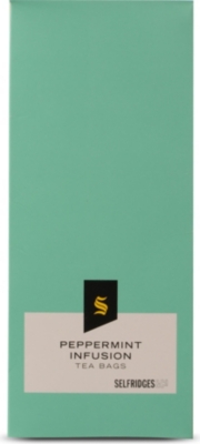 SELFRIDGES SELECTION Peppermint infusion tea bags 30g