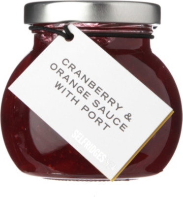 SELFRIDGES SELECTION Cranberry and orange sauce with port 220g