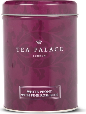 TEA PALACE White Peony with Pink Rosebuds loose leaf tea 50g