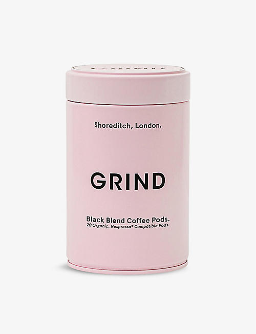 GRIND: Black Blend home-compostable coffee pods box of 20