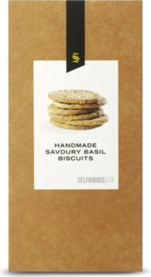 SELFRIDGES SELECTION Basil savoury biscuits 150g