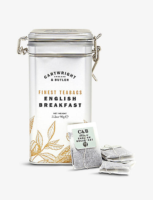 CARTWRIGHT & BUTLER: English Breakfast tea bags box of 15 45g