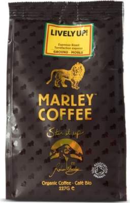 MARLEY COFFEE Lively Up organic ground coffee 227g