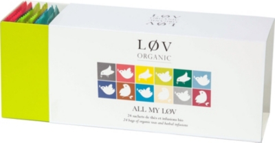 LOV ORGANIC All My L&oslash;v tea bags gift set 528g