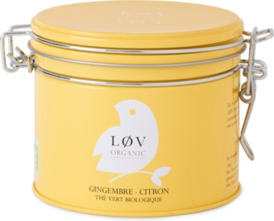 LOV ORGANIC L&oslash;v ginger & lemon loose tea caddy 100g