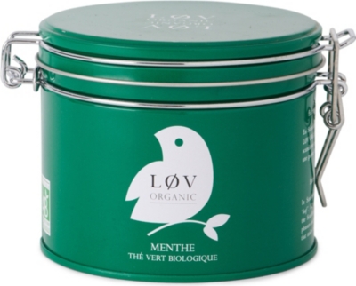 LOV ORGANIC L&oslash;v mint loose tea caddy 100g