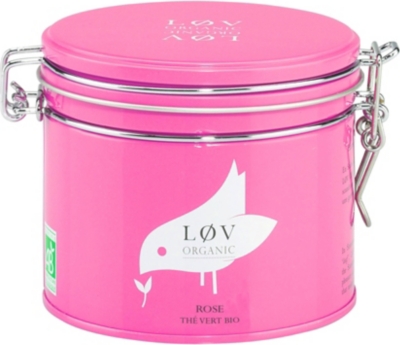 LOV ORGANIC L&oslash;v rose loose tea caddy 100g