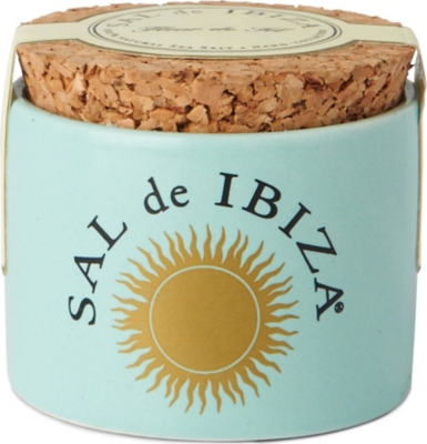 IBIZA Fleur de Sel natural sea salt ceramic minipot 28g