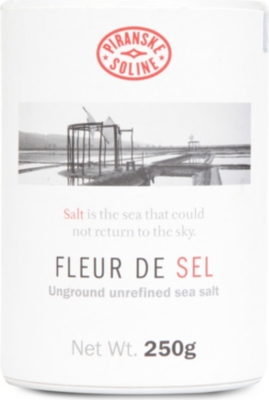 PIRAN SEA SALT Fleur de Sel unground and unrefined sea salt tube 250g
