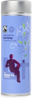 LONDON TEA Organic Earl Grey pyramid tea bags tin 30g