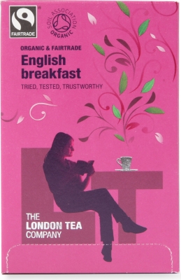 LONDON TEA Organic English Breakfast tea sachets 40g