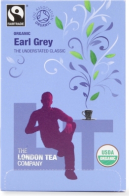 LONDON TEA Organic Earl Grey tea sachets 40g
