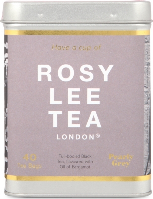 ROSY LEE TEA Pearly Grey teabag tin 107g