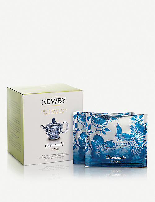 NEWBY TEAS UK: Chamomile pyramid tea bags box of 15 30g