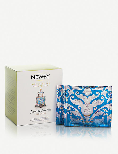 NEWBY TEAS UK: Jasmine Princess pyramid green tea bags box of 15 37.5g