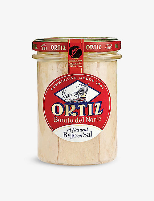 ORTIZ: Ortiz Bonito tuna fillets tinned fish in olive oil 220g