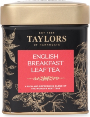 TAYLORS OF HARROGATE English Breakfast loose leaf tea caddy 125g