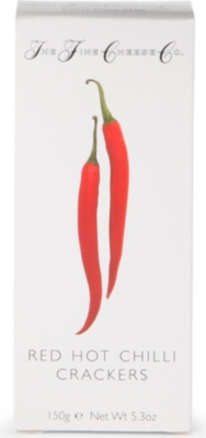 THE FINE CHEESE CO Red Hot Chilli crackers 150g