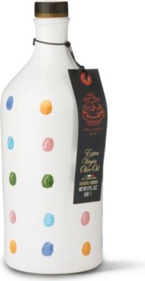  Extra virgin olive oil in hand&ndash;painted bottle