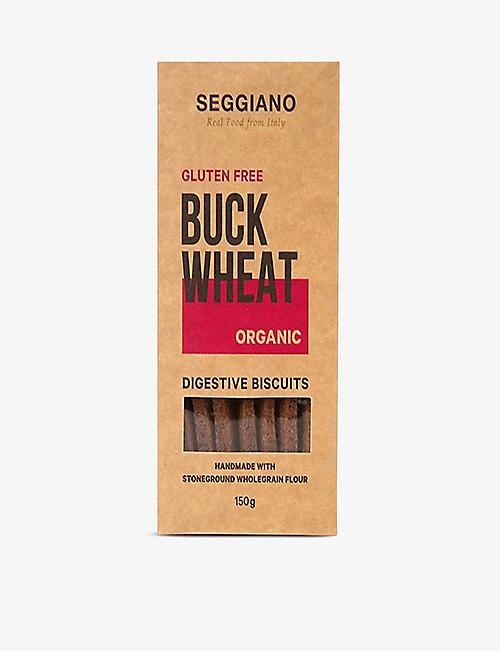 SEGGIANO: Gluten Free Buckwheat Organic digestive biscuits 150g