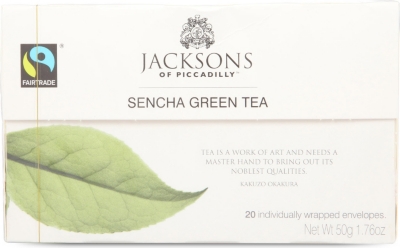 JACKSONS OF PICCADILLY Jacksons sencha green tea pure 20s